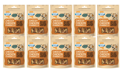 Good Boy Cheesy Chicken Dumbbells 80g