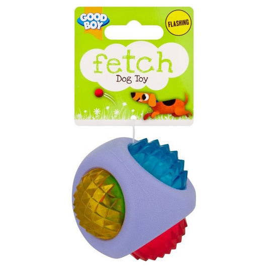 Good Boy Flashing Ball Fetch Toy For Dogs Assorted Colours