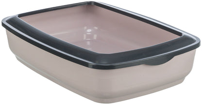 Trixie Mio Cat Litter Tray With Rim Assorted Colours