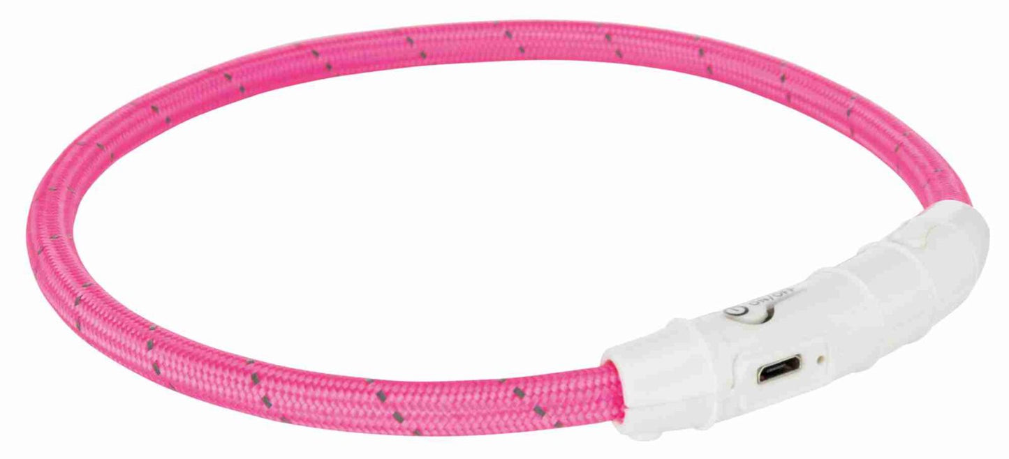 Trixie Flashing Collar XS -S USB Pink