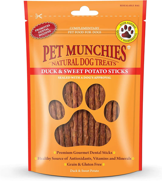 Pet Munchies Duck & Sweet Potato Sticks 90g