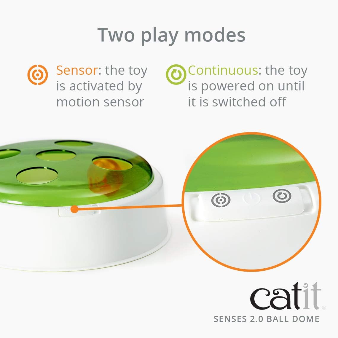 Catit 2.0 Electronic Ball Dome Cat Toy