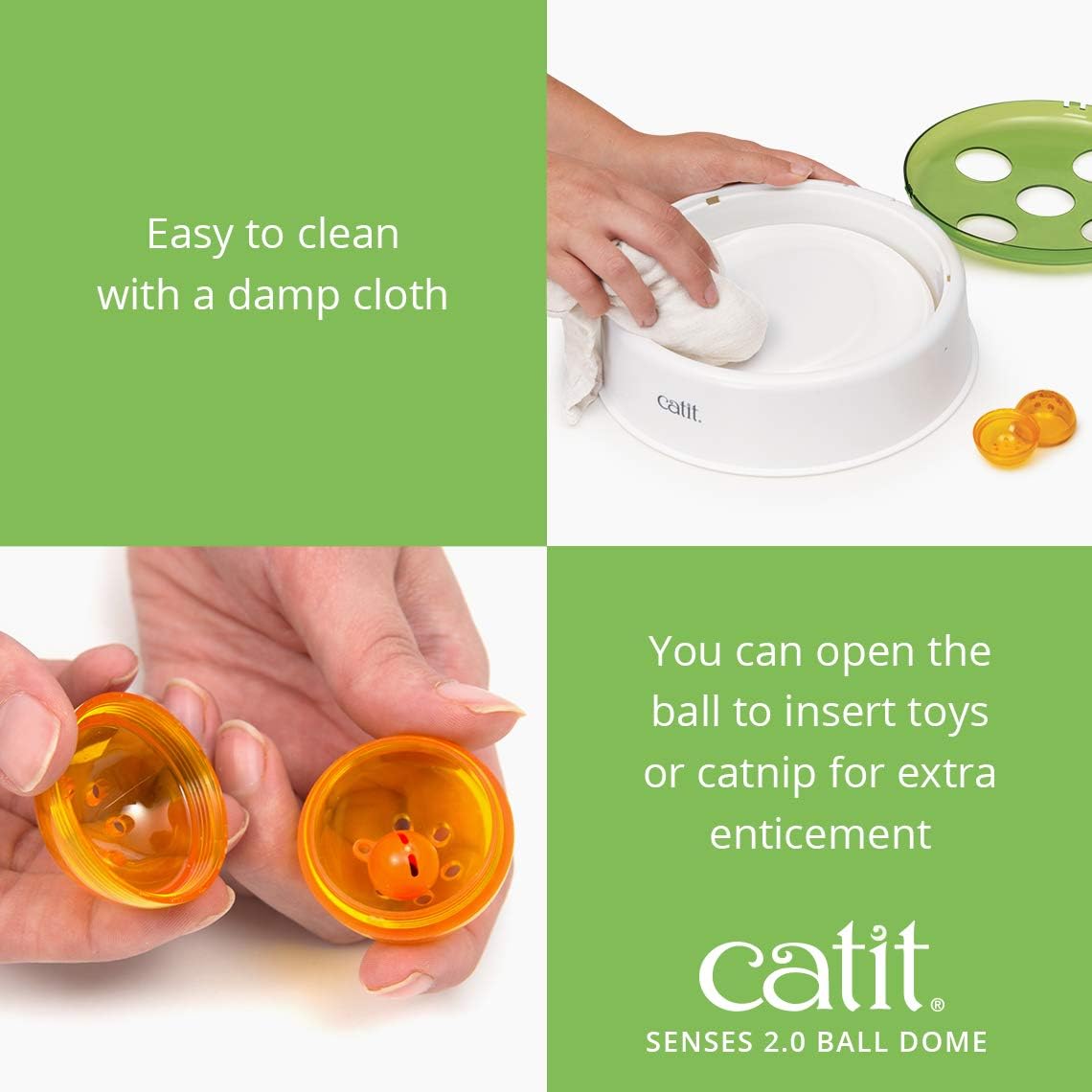 Catit 2.0 Electronic Ball Dome Cat Toy