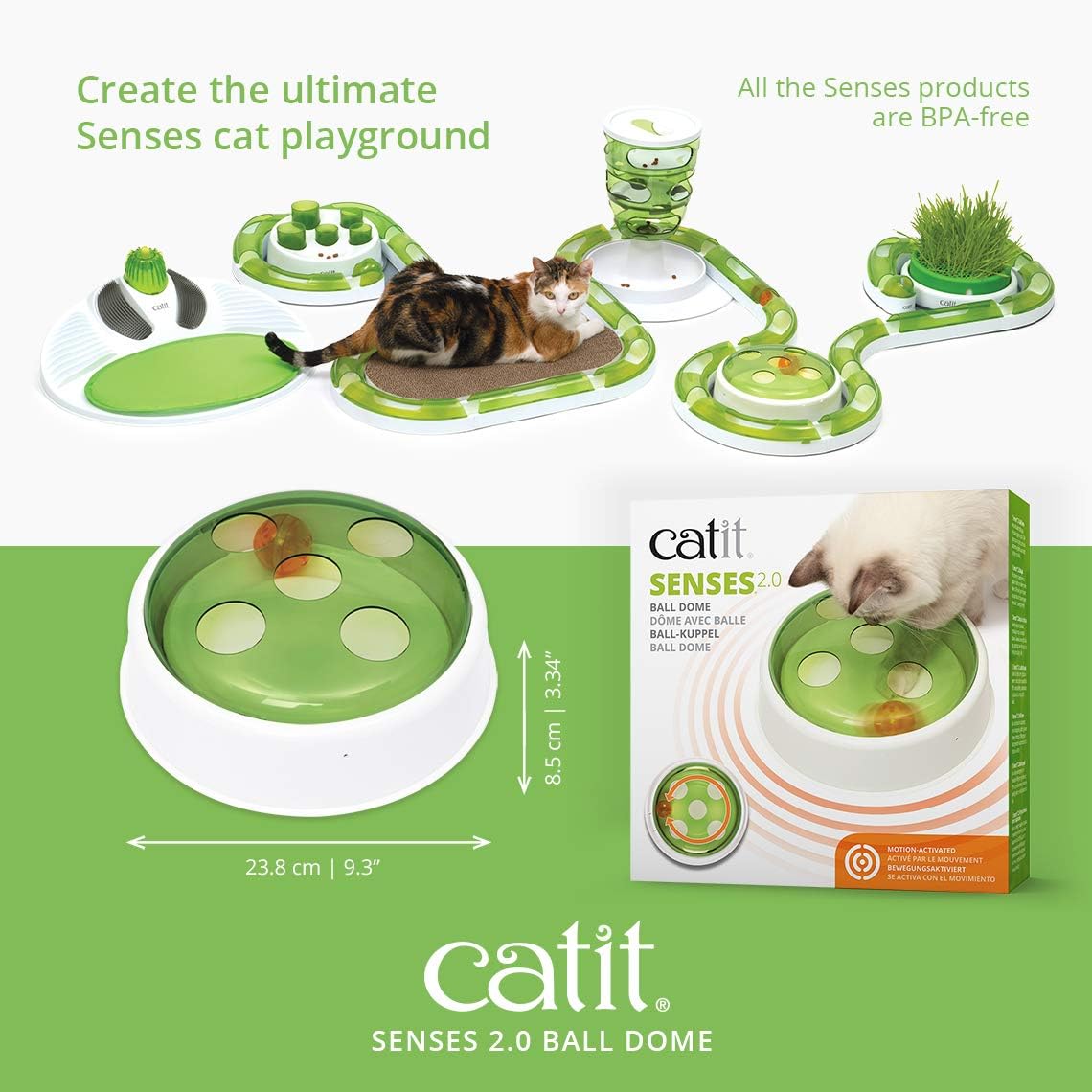 Catit 2.0 Electronic Ball Dome Cat Toy
