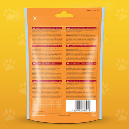 Pet Munchies Wild Salmon & Sweet Potato Sticks 90g