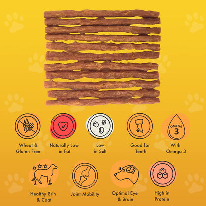 Pet Munchies Wild Salmon & Sweet Potato Sticks 90g