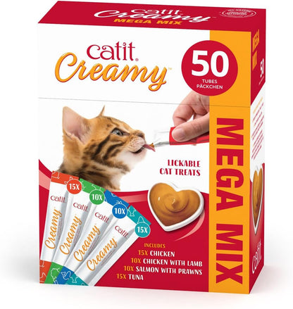Catit Creamy Lickable Mega Mix 50 x 10g