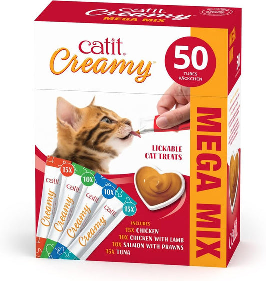 Catit Creamy Lickable Mega Mix 50 x 10g