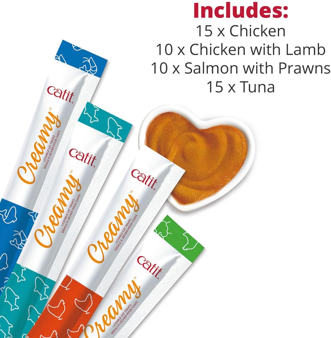 Catit Creamy Lickable Mega Mix 50 x 10g