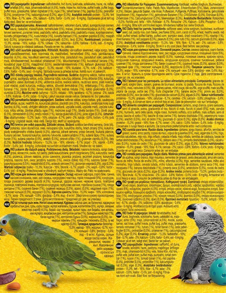 RIO Daily Feed For Parrots 1kg