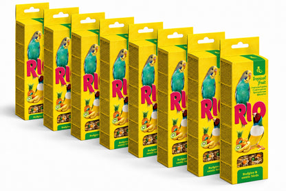 RIO Tropical Fruit Treat Sticks For Small Birds 2 x40g