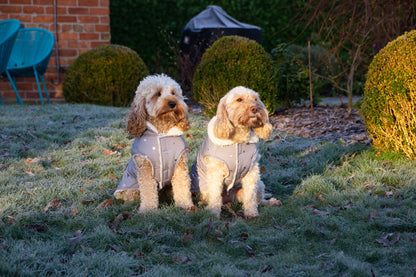 Rosewood Wolf & Tiger Grey Metalic Spot Dog Gilet Medium