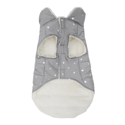 Rosewood Wolf & Tiger Grey Metalic Spot Dog Gilet Large