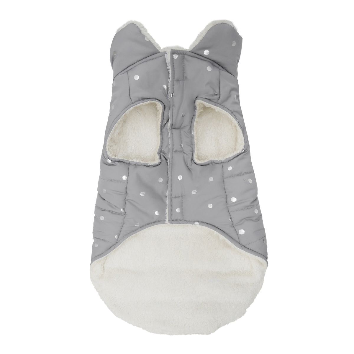 Rosewood Wolf & Tiger Grey Metalic Spot Dog Gilet Medium