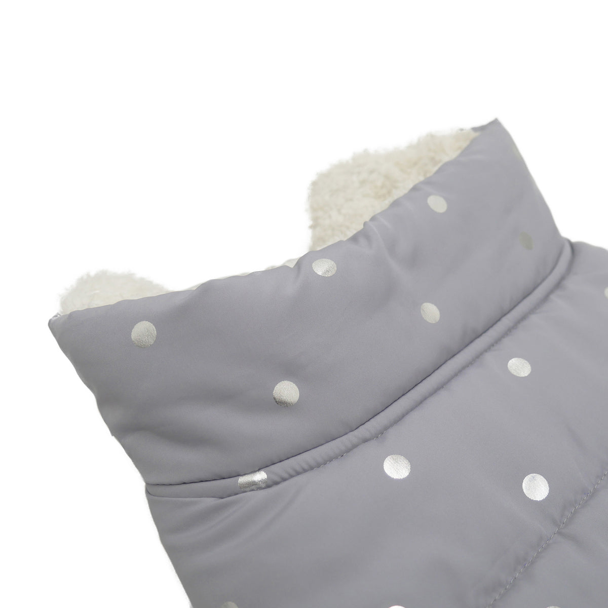 Rosewood Wolf & Tiger Grey Metalic Spot Dog Gilet Medium