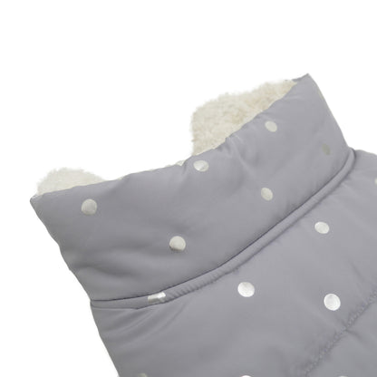 Rosewood Wolf & Tiger Grey Metalic Spot Dog Gilet Medium