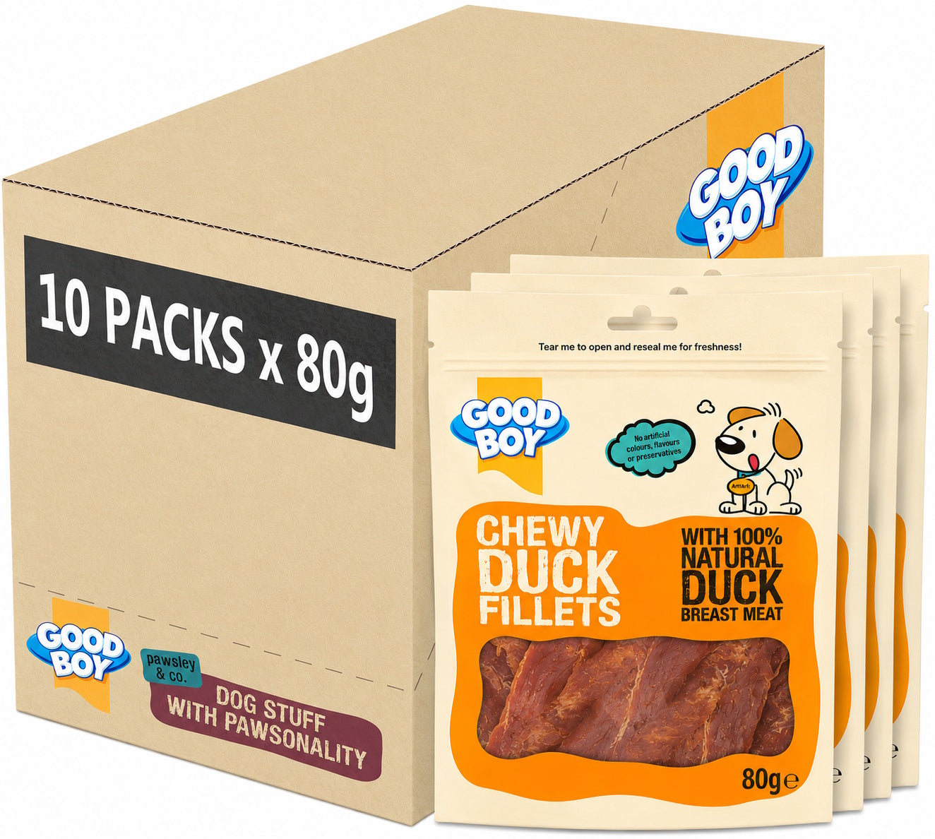Good Boy Tender Duck Fillets 80g