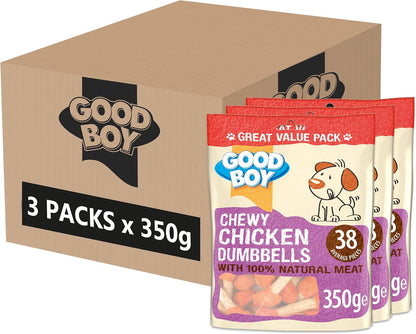 Good Boy Chewy Chicken Dumbbells 350g