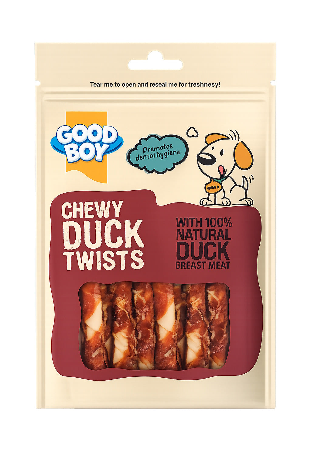 Good Boy Chewy Twists With Duck 90g