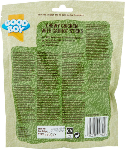 Good Boy Chewy Chicken With Carrot Sticks Value Pack 320g