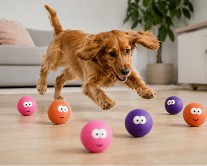 Good Boy Minibin Latex Face Ball Assorted Face