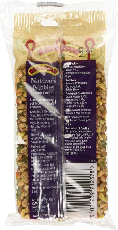 Rotastak Natures Nibbles With Carrot 95g