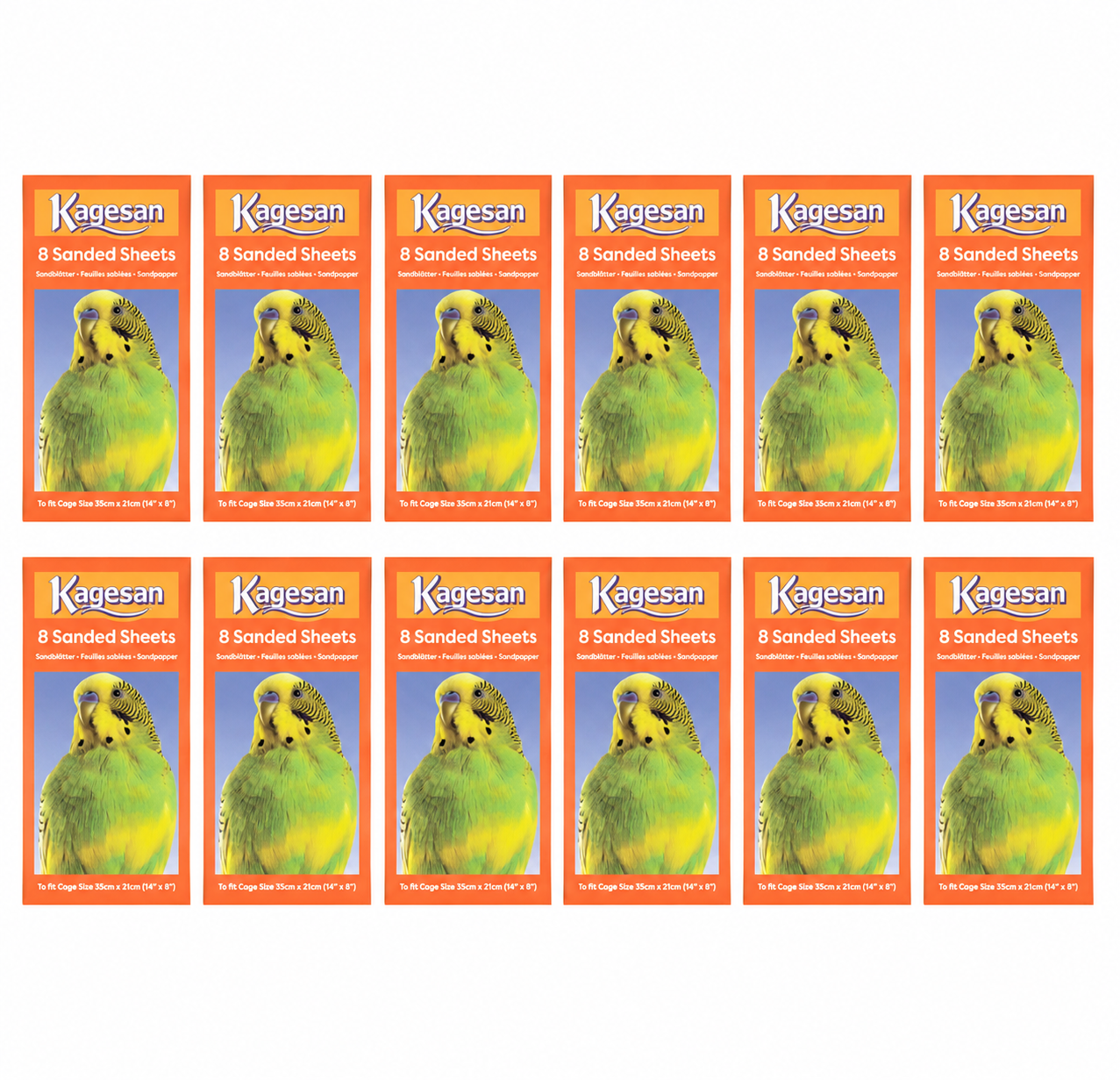 Kagesan Orange 14"x 8" 8 Sheets