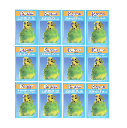 Kagesan Blue 16"x 10" 6 Bird Cage Sand Sheets