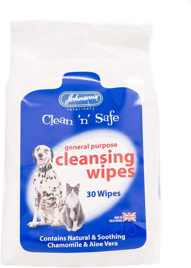 Johnson's Veterinary Clean 'N' Safe Cleansing Wipes 30pcs