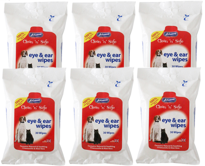 Johnson's Veterinary Eye & Ear Wipes 30 Pack