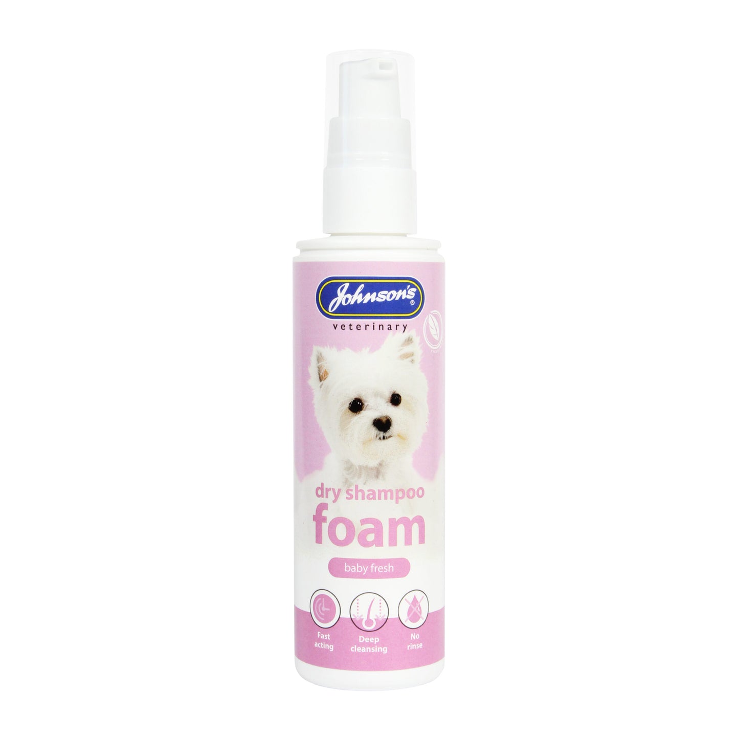 Johnson's Veterinary Dry Foam Dog Shampoo 150ml