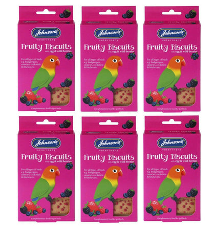 Johnson's Veterinary Fruity Bird Biscuits With Egg & Wild Berries