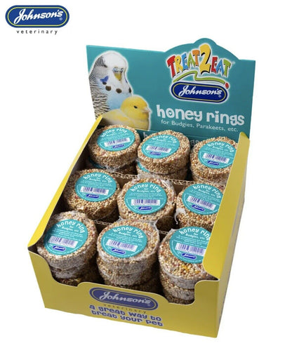 Johnson's Veterinary Budgie Honey Seed Ring 25g