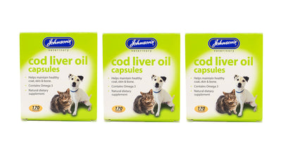 Johnson's Veterinary Cod Liver Oil Capsules 170 Capsules