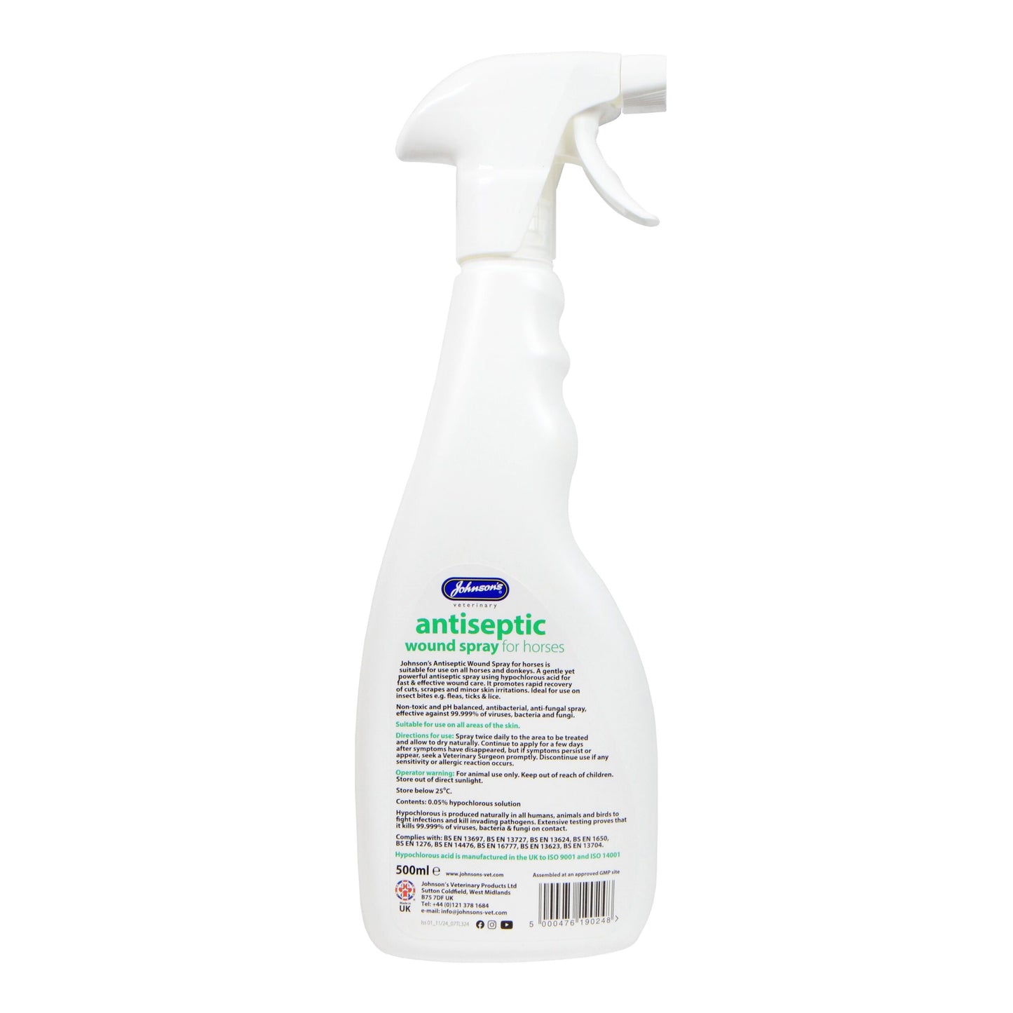 Johnsons Antiseptic Wound Spray For Horses 500ml