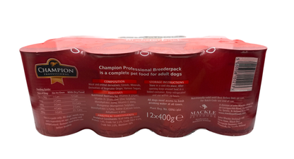 Champion Professional Breederpack Working Dog Tins 12 x 400g