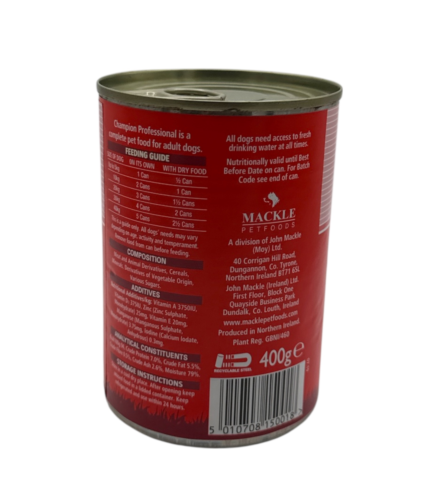 Champion Professional Breederpack Working Dog Tins 12 x 400g