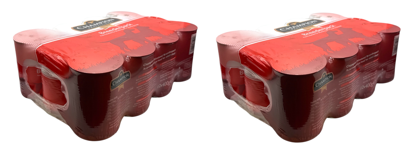 Champion Professional Breederpack Working Dog Tins 12 x 400g