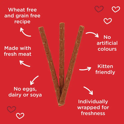 Webbox Cats Delight Tasty Sticks Beef & Rabbit Flavour 6 Pack