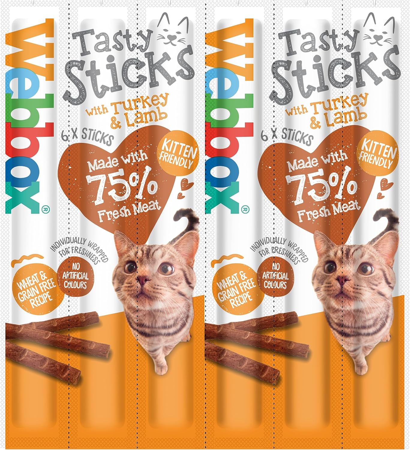 Webbox Cat Sticks Turkey & Lamb 6 Sticks