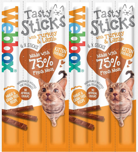 Webbox Cat Sticks Turkey & Lamb 6 Sticks