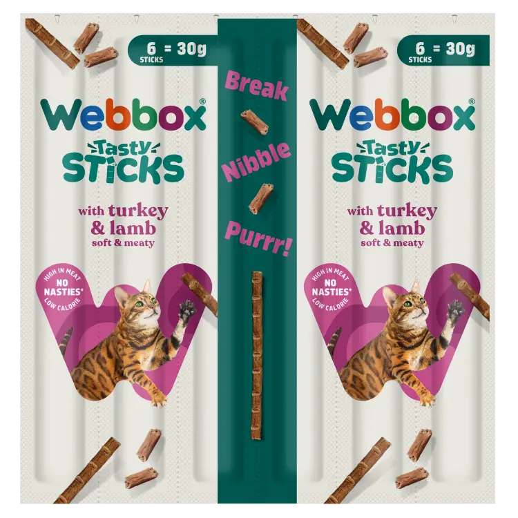Webbox Cat Sticks Turkey & Lamb 6 Sticks