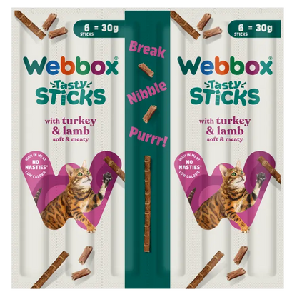 Webbox Cat Sticks Turkey & Lamb 6 Sticks