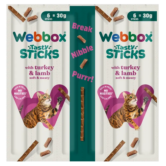 Webbox Cat Sticks Turkey & Lamb 6 Sticks