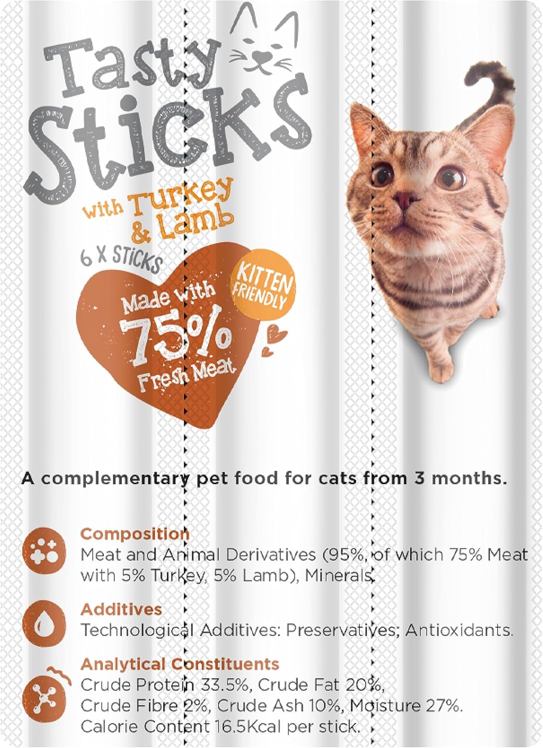 Webbox Cat Sticks Turkey & Lamb 6 Sticks