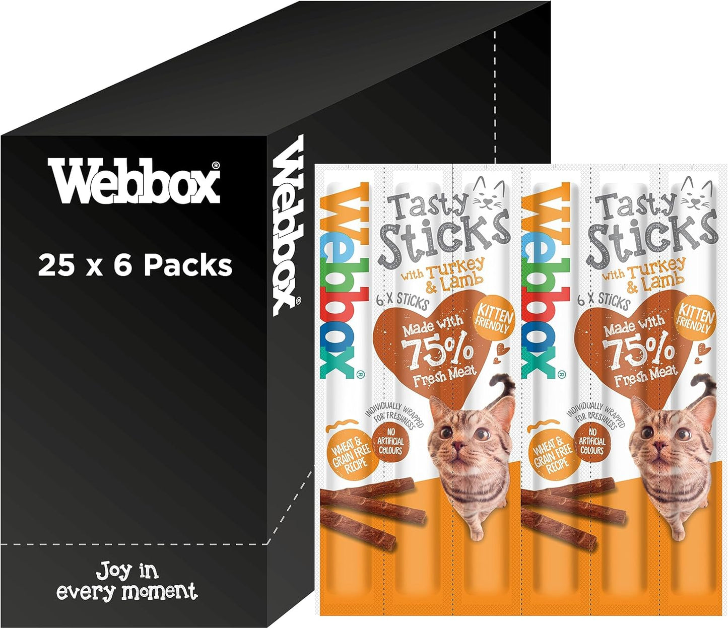 Webbox Cat Sticks Turkey & Lamb 6 Sticks