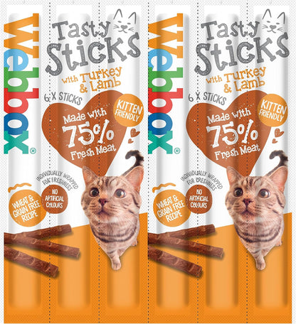 Webbox Cat Sticks Turkey & Lamb 6 Sticks