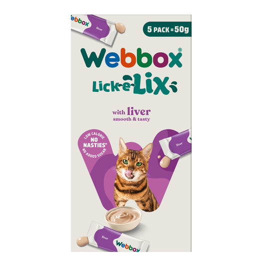 Webbox Lick E Lix Liver 5 X 10g Sachets