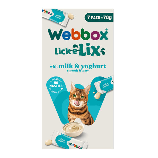 Webbox Lick E Lix Milk & Yoghurt 7 X 15g Sachets