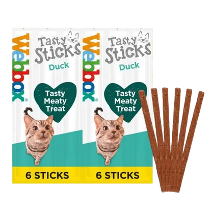 Webbox Cat Sticks Duck 6 Sticks